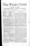 Week's News (London) Saturday 05 January 1878 Page 1