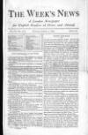 Week's News (London) Saturday 04 January 1879 Page 1