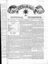 Weekly Star and Bell's News Saturday 14 November 1857 Page 1