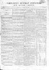 Johnson's Sunday Monitor Sunday 23 April 1809 Page 1