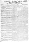 Johnson's Sunday Monitor Sunday 05 August 1810 Page 1