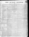 Johnson's Sunday Monitor Sunday 13 March 1814 Page 1