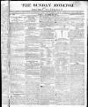 Johnson's Sunday Monitor Sunday 30 October 1814 Page 1