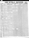Johnson's Sunday Monitor Sunday 27 August 1820 Page 1