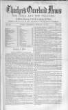 Thacker's Overland News for India and the Colonies Wednesday 17 February 1858 Page 1