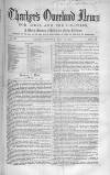 Thacker's Overland News for India and the Colonies Saturday 17 July 1858 Page 1