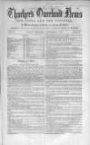 Thacker's Overland News for India and the Colonies Thursday 02 September 1858 Page 1