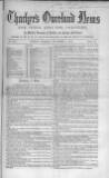 Thacker's Overland News for India and the Colonies Tuesday 02 November 1858 Page 1