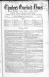 Thacker's Overland News for India and the Colonies Wednesday 18 January 1860 Page 1