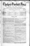 Thacker's Overland News for India and the Colonies Thursday 26 January 1860 Page 1