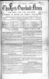 Thacker's Overland News for India and the Colonies Wednesday 03 December 1862 Page 1