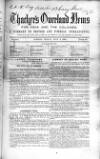 Thacker's Overland News for India and the Colonies Friday 03 July 1863 Page 1