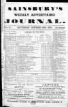 Sainsbury's Weekly Register and Advertising Journal Friday 28 October 1859 Page 1