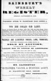 Sainsbury's Weekly Register and Advertising Journal Friday 18 November 1859 Page 1