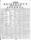 Sainsbury's Weekly Register and Advertising Journal Saturday 07 January 1860 Page 1