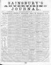 Sainsbury's Weekly Register and Advertising Journal Saturday 25 February 1860 Page 1