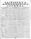 Sainsbury's Weekly Register and Advertising Journal Saturday 17 March 1860 Page 1