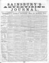 Sainsbury's Weekly Register and Advertising Journal Saturday 31 March 1860 Page 1