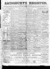 Sainsbury's Weekly Register and Advertising Journal Saturday 27 October 1860 Page 1