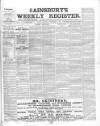 Sainsbury's Weekly Register and Advertising Journal Saturday 14 December 1861 Page 1