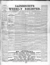 Sainsbury's Weekly Register and Advertising Journal