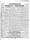 Sainsbury's Weekly Register and Advertising Journal