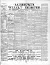 Sainsbury's Weekly Register and Advertising Journal Saturday 01 February 1862 Page 1