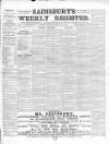Sainsbury's Weekly Register and Advertising Journal Wednesday 26 February 1862 Page 1