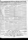 Sainsbury's Weekly Register and Advertising Journal Wednesday 25 March 1863 Page 1