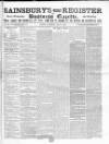 Sainsbury's Weekly Register and Advertising Journal Saturday 04 July 1863 Page 1