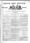 British Army Despatch Friday 21 March 1851 Page 1