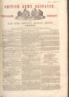 British Army Despatch Friday 06 February 1852 Page 1