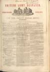 British Army Despatch Friday 26 March 1852 Page 1