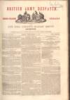 British Army Despatch Friday 03 September 1852 Page 1
