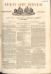 British Army Despatch Friday 05 November 1852 Page 1