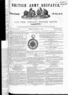 British Army Despatch Friday 04 March 1853 Page 1