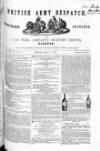 British Army Despatch Friday 01 July 1853 Page 1