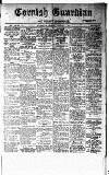 Cornish Guardian Friday 09 August 1918 Page 1