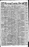 Western Evening Herald Monday 28 September 1908 Page 1