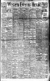 Western Evening Herald Monday 17 November 1913 Page 1