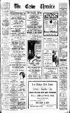 Crewe Chronicle Saturday 22 February 1930 Page 1