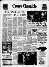 Crewe Chronicle Thursday 20 March 1975 Page 1