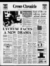 Crewe Chronicle Thursday 13 September 1984 Page 1