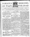 Royal Gazette of Jamaica Saturday 04 December 1779 Page 1