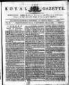 Royal Gazette of Jamaica Saturday 27 May 1780 Page 1