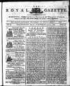 Royal Gazette of Jamaica Saturday 03 June 1780 Page 1