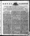 Royal Gazette of Jamaica Saturday 17 June 1780 Page 1