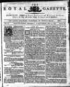 Royal Gazette of Jamaica Saturday 09 September 1780 Page 1
