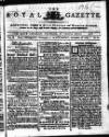 Royal Gazette of Jamaica Saturday 18 November 1780 Page 1