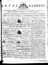Royal Gazette of Jamaica Saturday 17 March 1781 Page 1